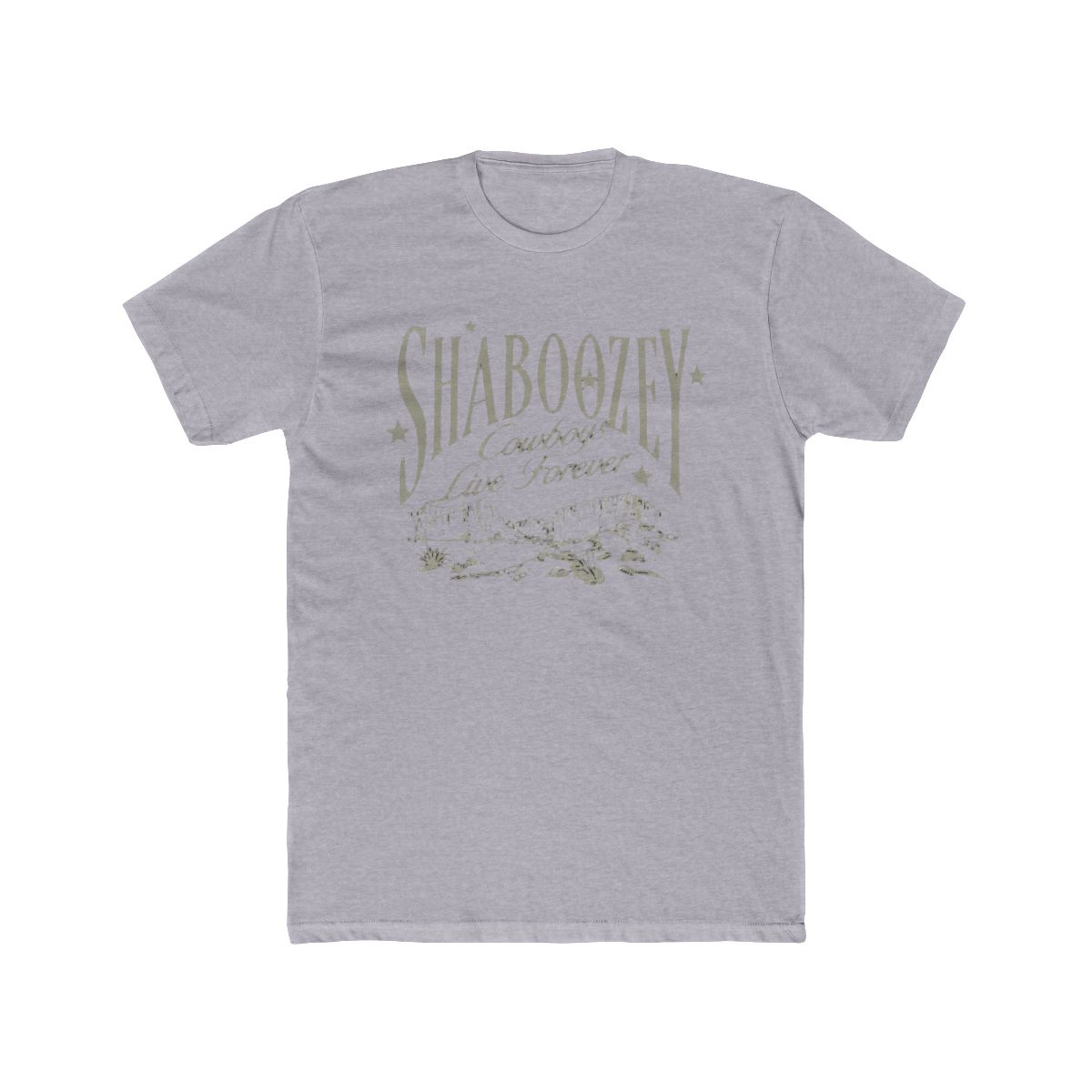 Shaboozey Mountains Tee for Men, 100% Shrink Free Cotton