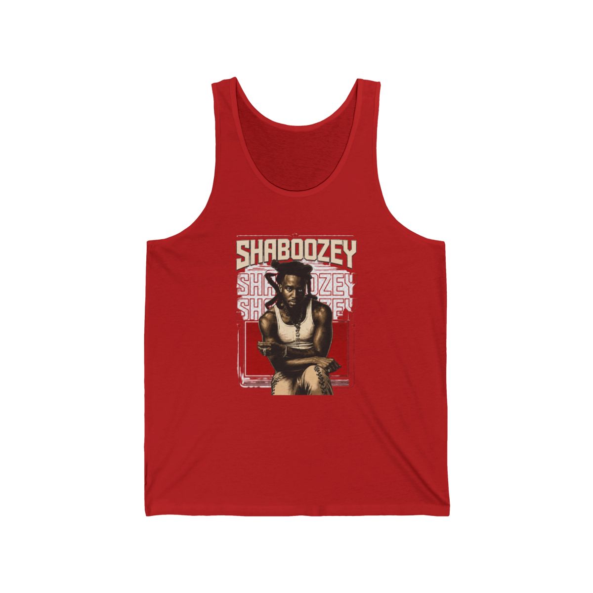Shaboozey Red Black Graphic Tank Top - Official tank-tops merchandise